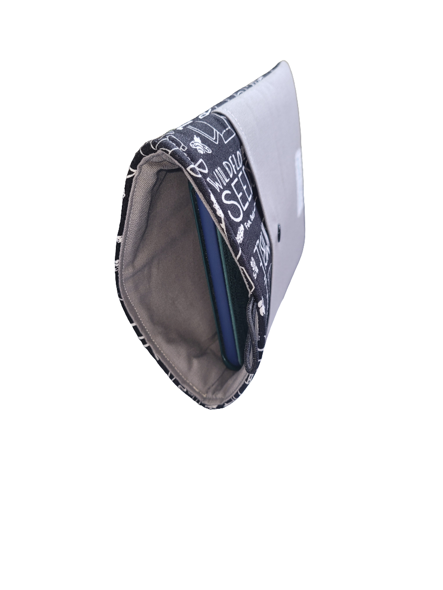 Book Sleeve + Snap Pocket