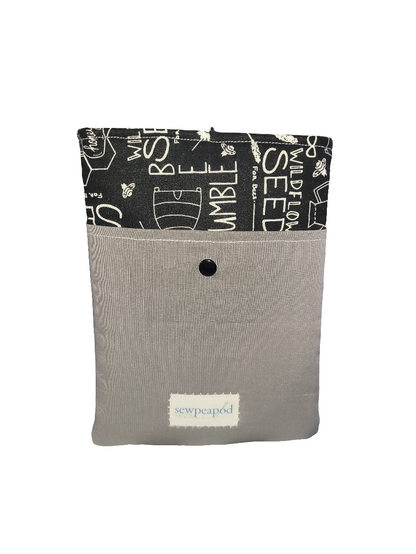 Book Sleeve + Snap Pocket